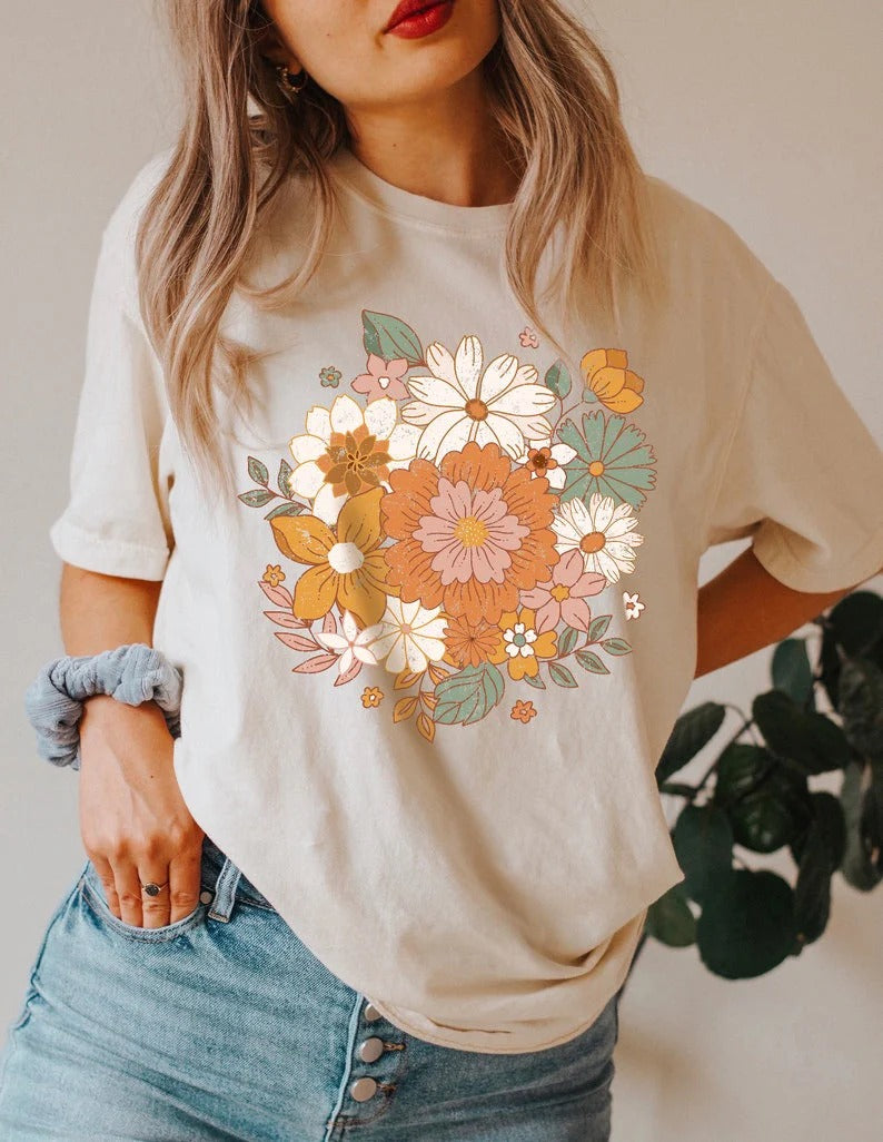 T-shirt nature florale