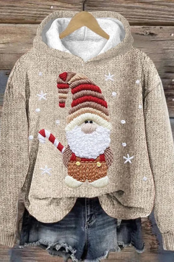 Sweat-shirt pour femme avec impression « Joyeux Noël ».