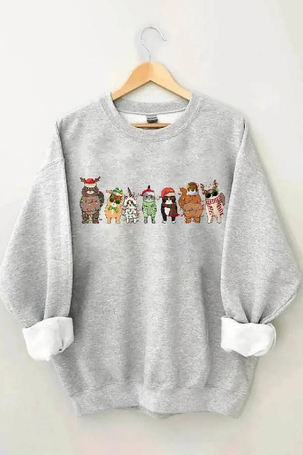 Cat Christmas Sweatshirt