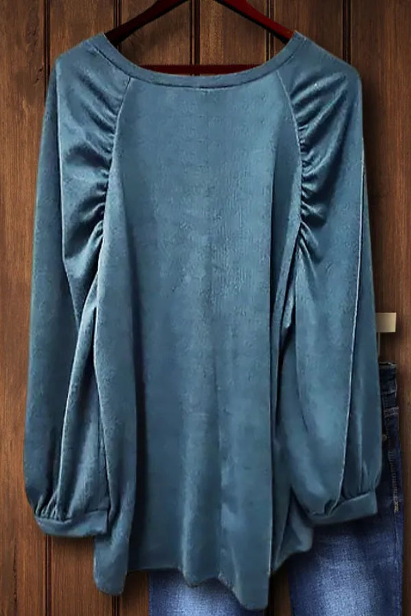 CREW NECK RAGLAN SLEEVE SWEATSHIRT