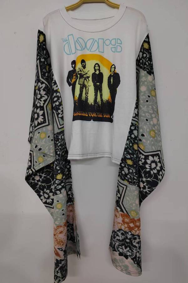 Doors Floral Sleeve Top