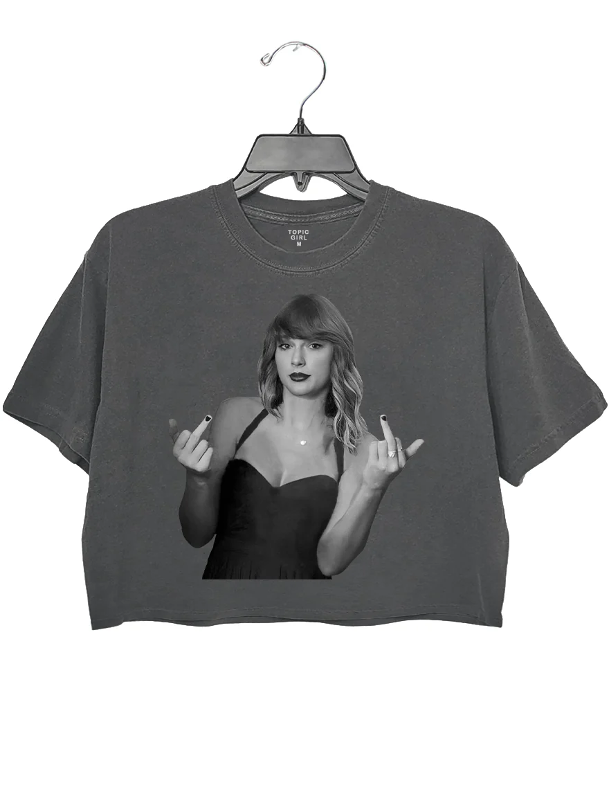 Trash Takes ltself Out Crop Top