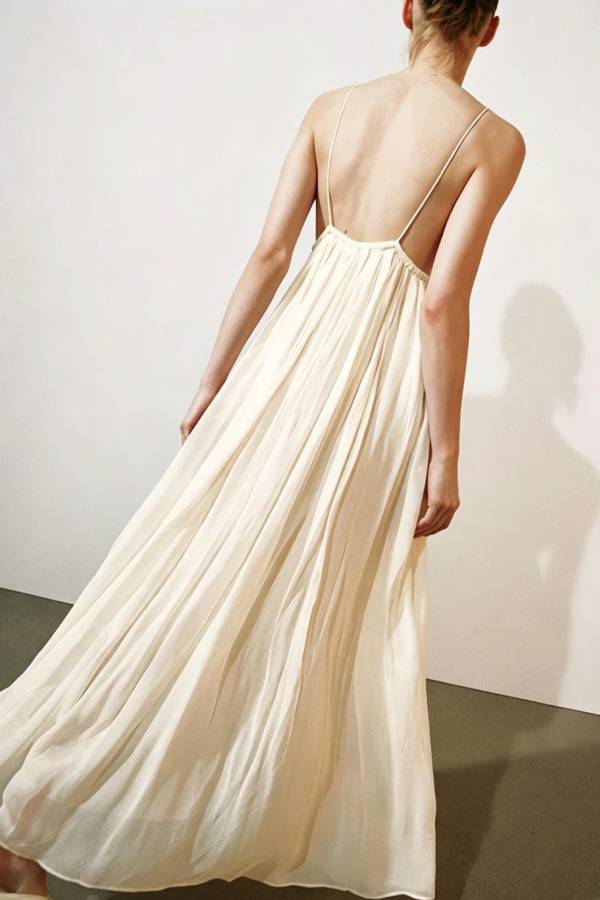 Ellie Contrast Bead Sequin Detail Flowy Chiffon Hem Slip Maxi Dress