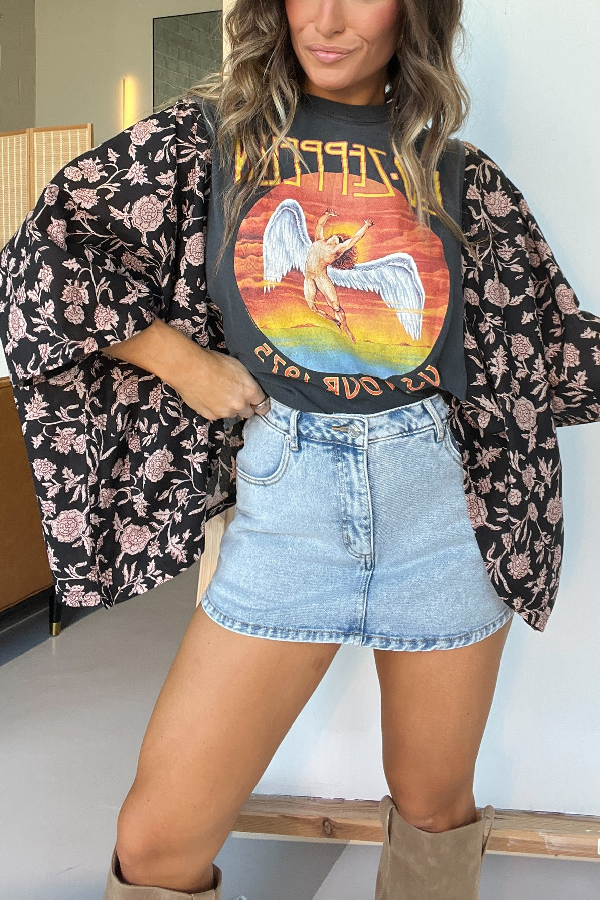 Mix Match T-Shirt Schwarz