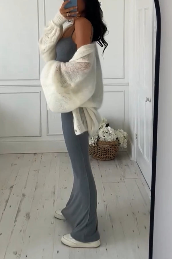 Classic Sexy Grey Slip Maxi Dress