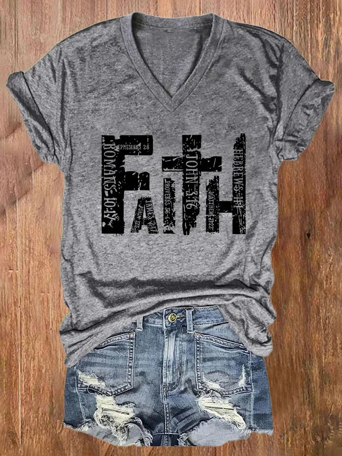 Women's Faith Print T-shirt