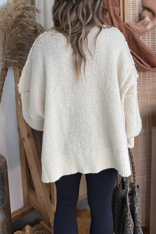 Soulful Season Knit Sweater Ivory