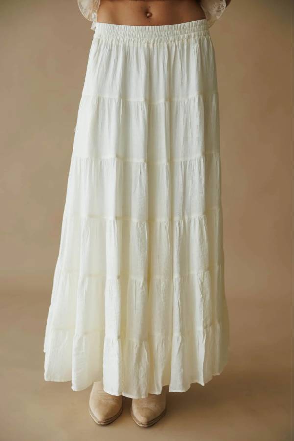 Bohemian Tiered Cake Maxi Skirt