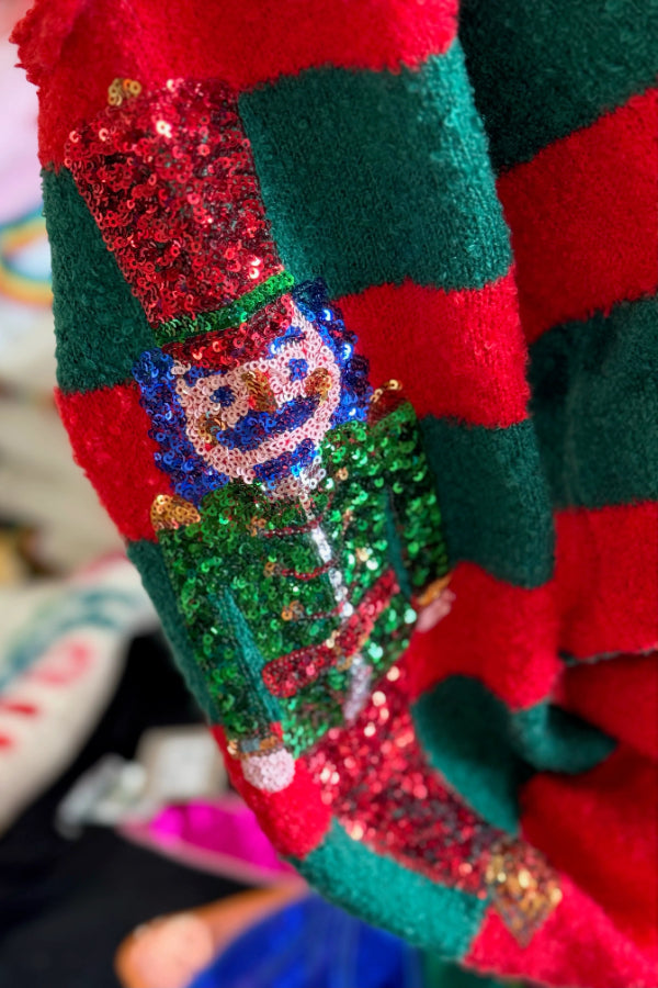 Pull Casse-Noisette à rayures