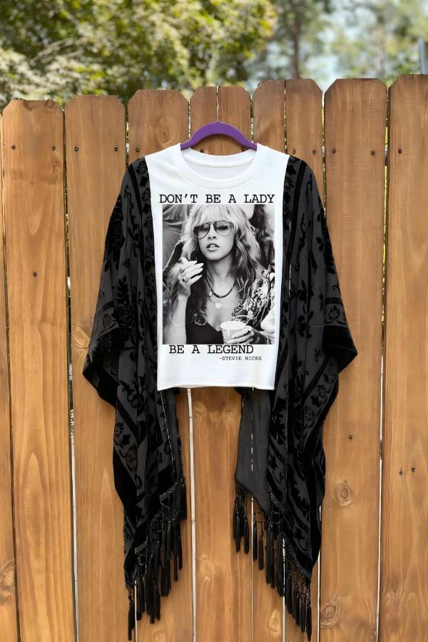 Velvet Fringe Legend Slogan Print