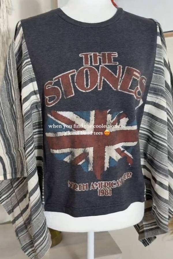 The Stones Stripe Band Tee