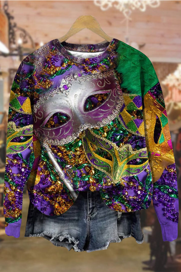 Carnival round neck fashionable long sleeve sweatshirt