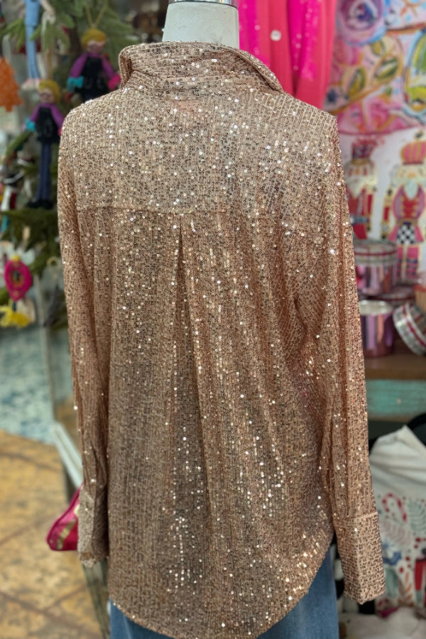 Glitzerndes Oberteil