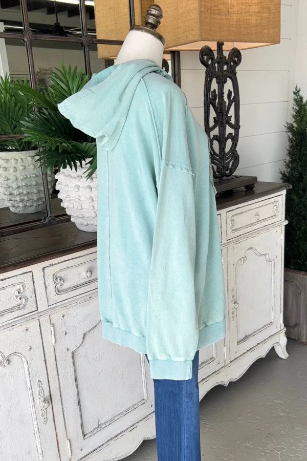 Easy and peaceful pullover hoodie