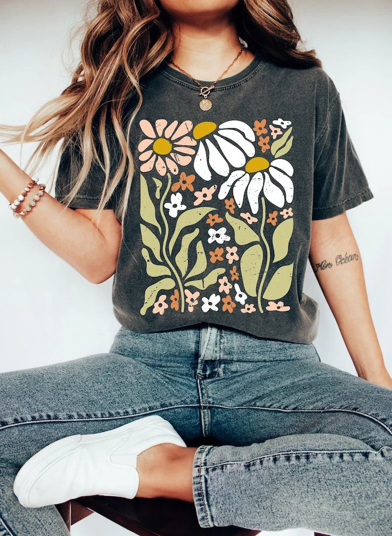 T-shirt nature florale