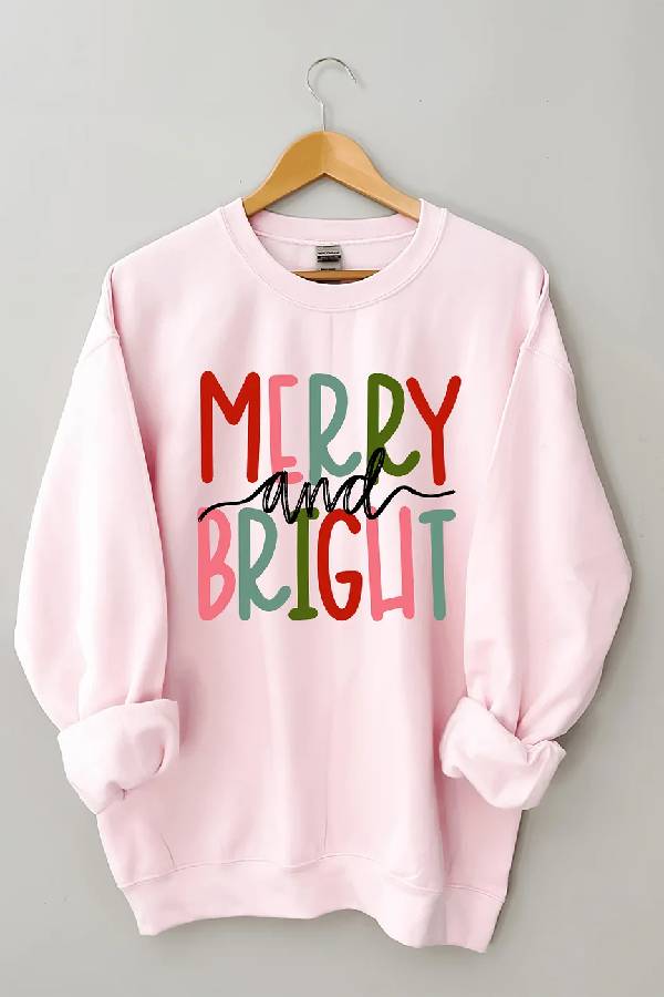 Merry and Bright Christmas Sweatshirt