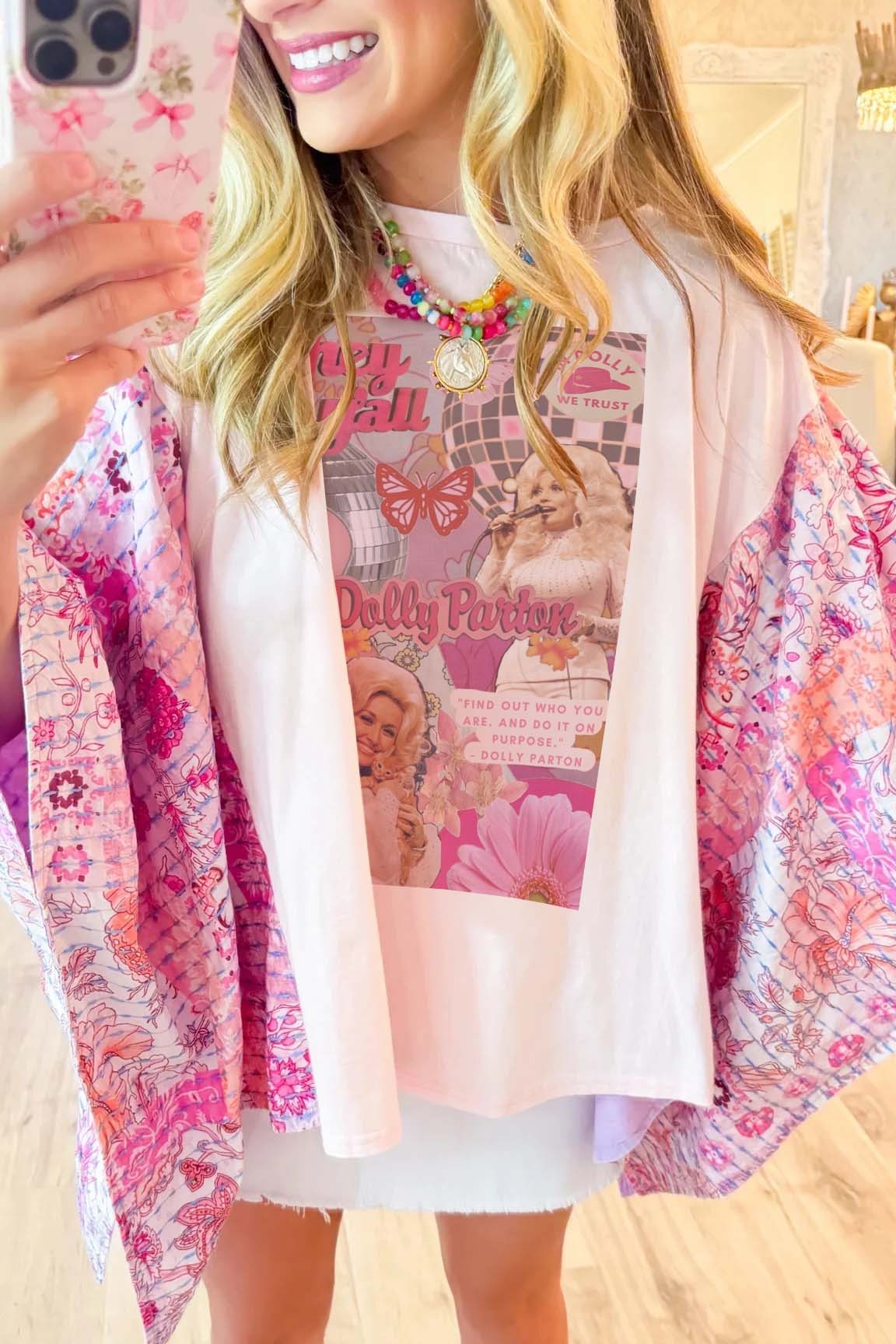Pink Dolly Print Mix & Match Tee