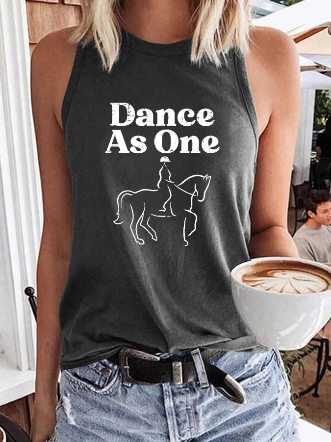 Débardeur imprimé « Danse en harmonie » pour femmes