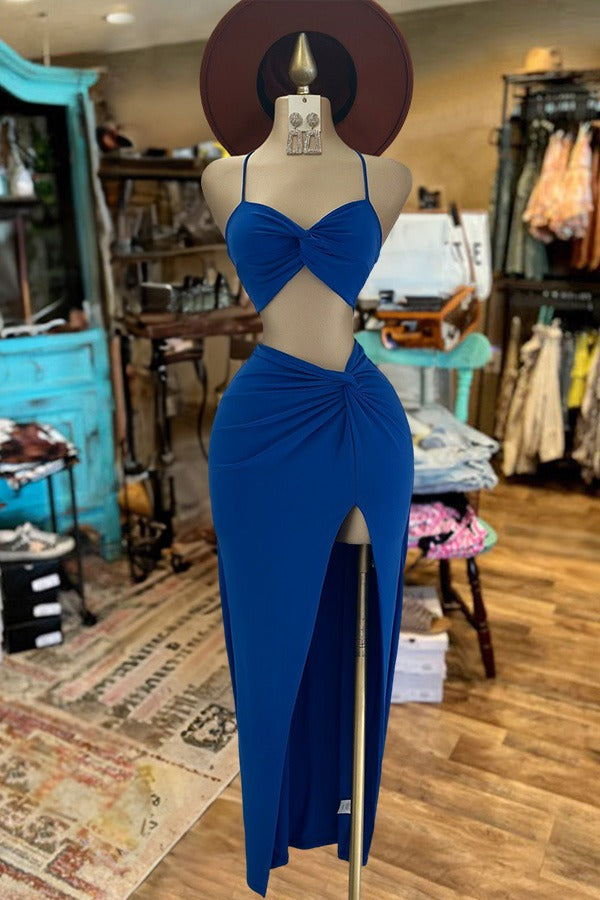 Twist Slit Two Piece Set