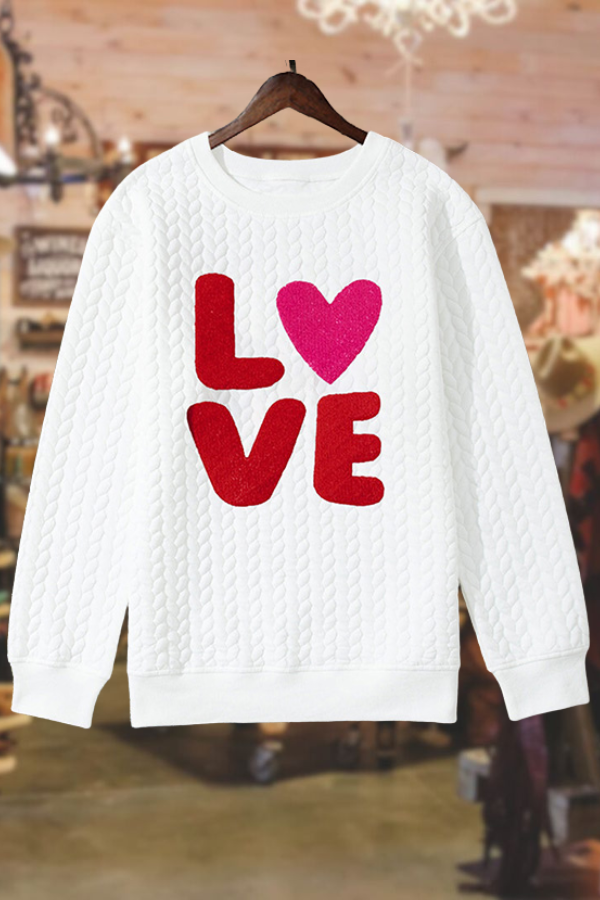 Fashionable Letter Print Long Sleeve Sweatshirt