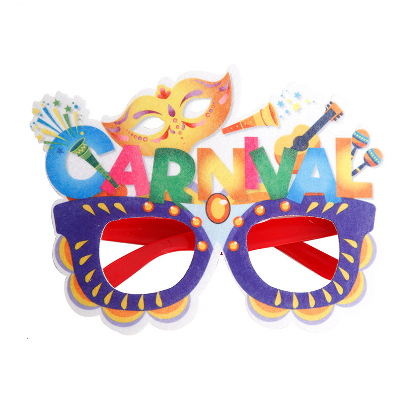 Mardi Gras Party Colorful Glasses Frames