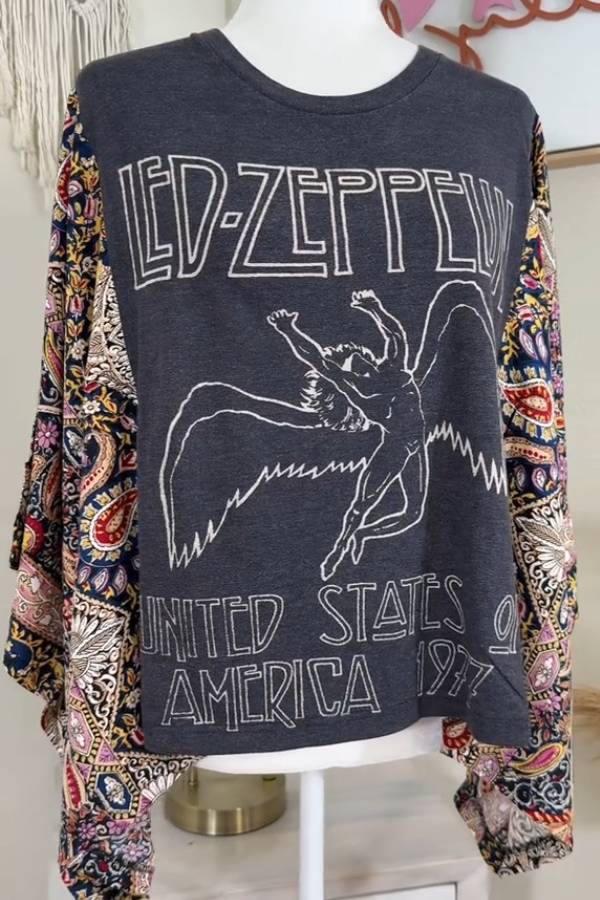 Led Zeppelin Paisley Rock Tee