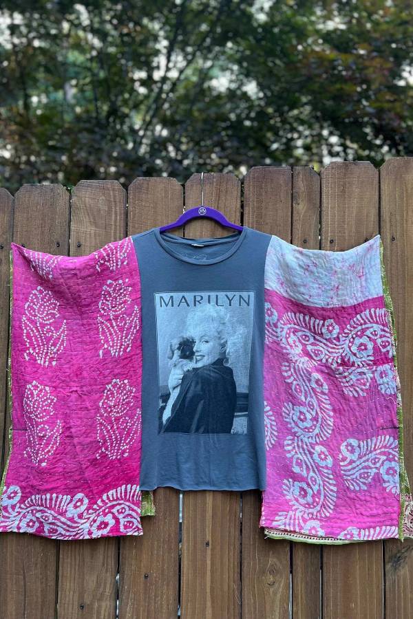 Marilyn Monroe Vintage Patchwork Top