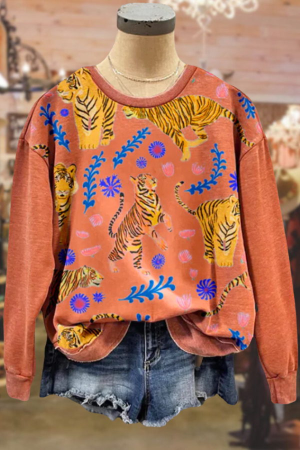 Playful Tiger Sweatshirt