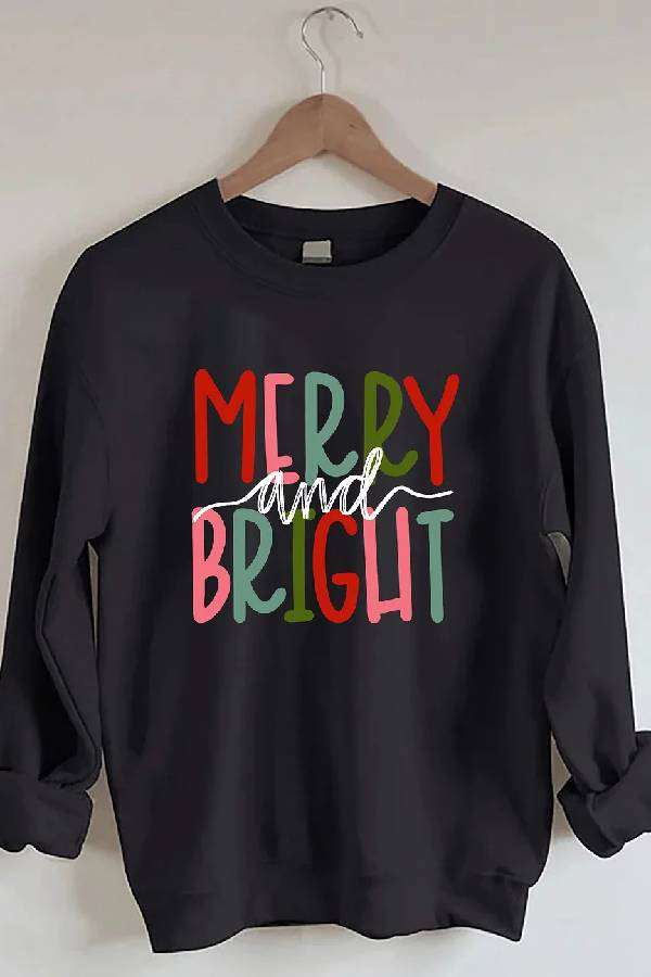 Merry and Bright Christmas Sweatshirt