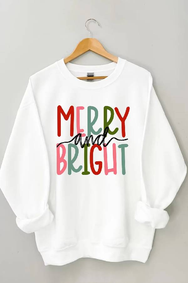 Merry and Bright Christmas Sweatshirt