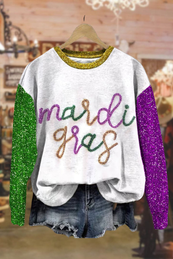 Carnival raglan crew neck sweatshirt