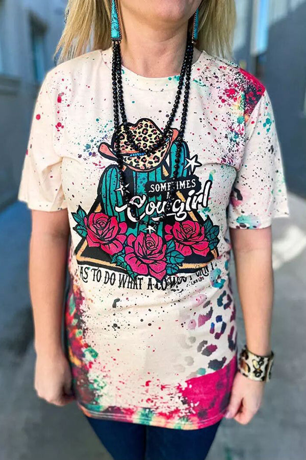 Chemisier imprimé à manches courtes