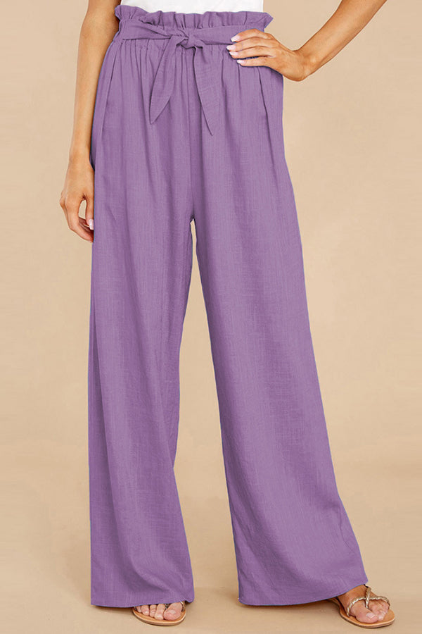 Women's Loose Cotton Linen Casual Trousers