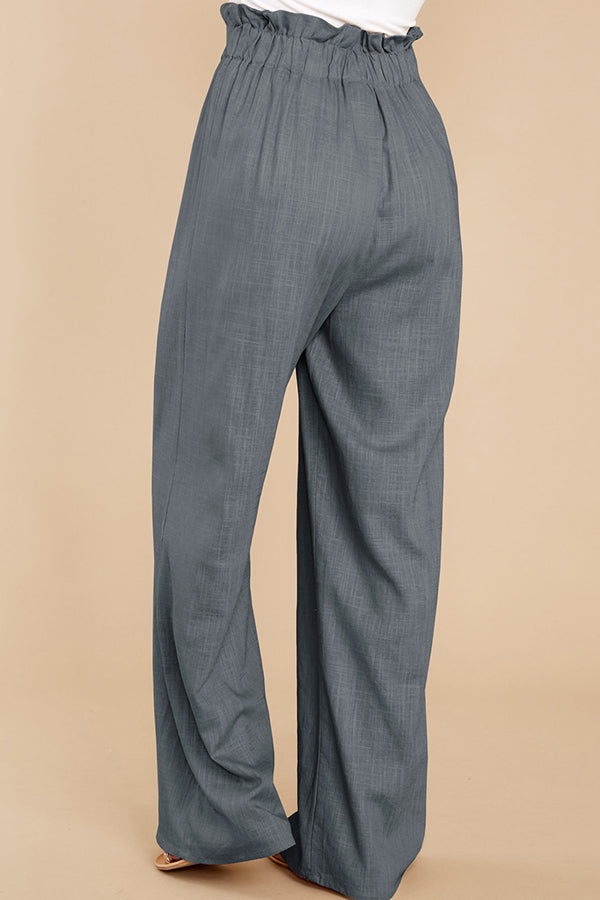 Women's Loose Cotton Linen Casual Trousers