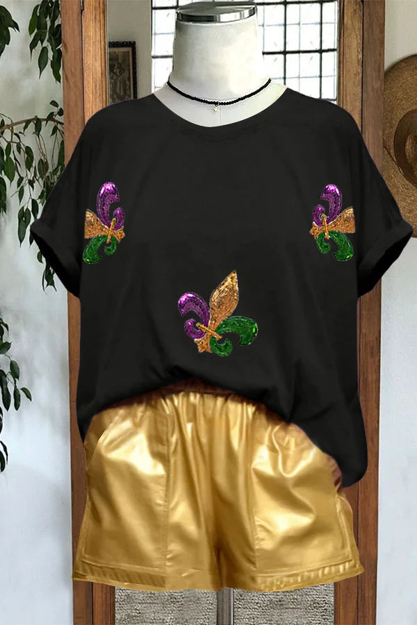 Mardi Gras Sequin Top