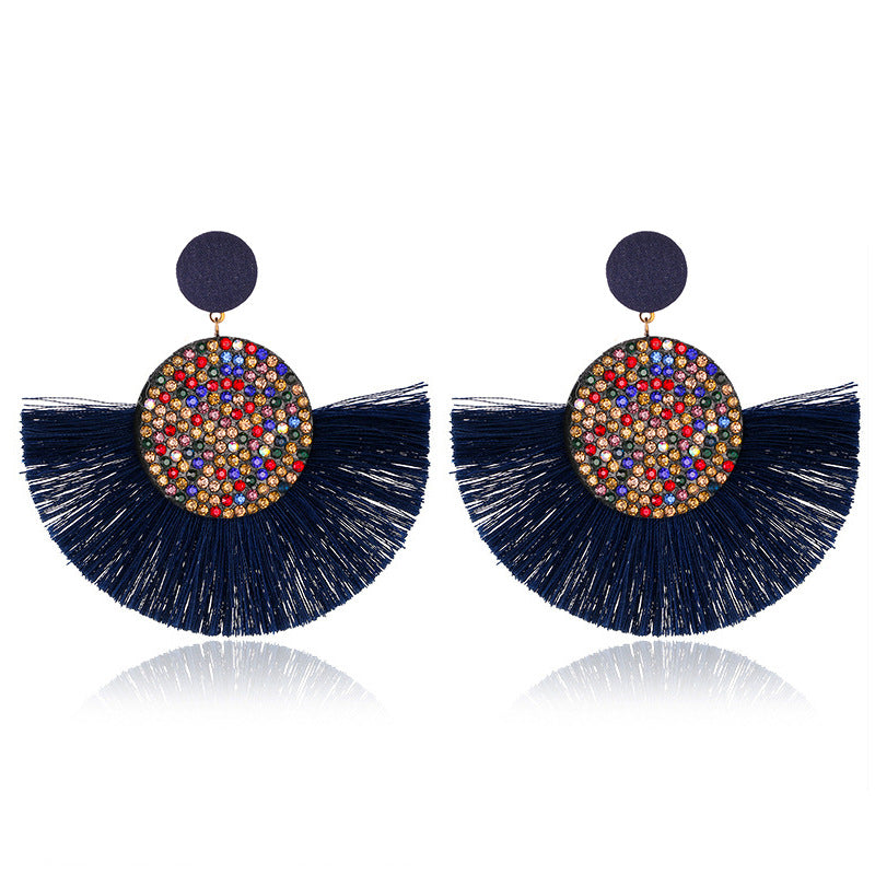 Colorful Zircon Shiny Earrings