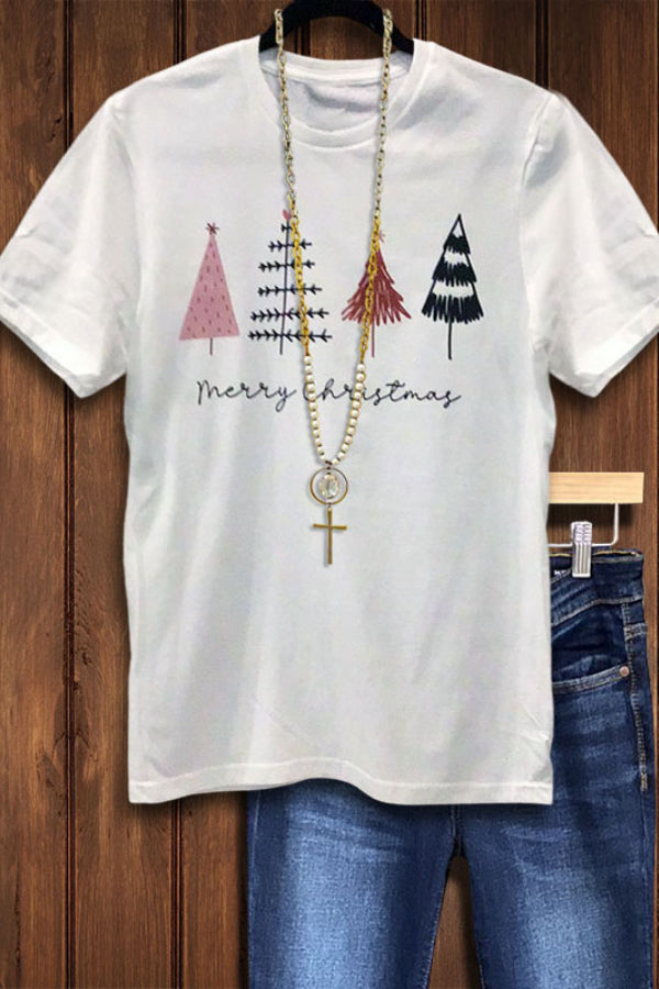 T-SHIRT JOYEUX NOËL ARBRES