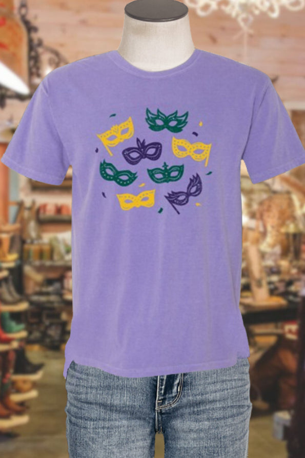 Casual Mardi Gras Printed T-shirt