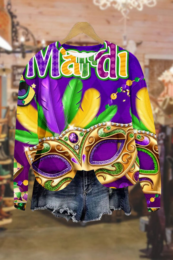 Carnival round neck fashionable long sleeve sweatshirt