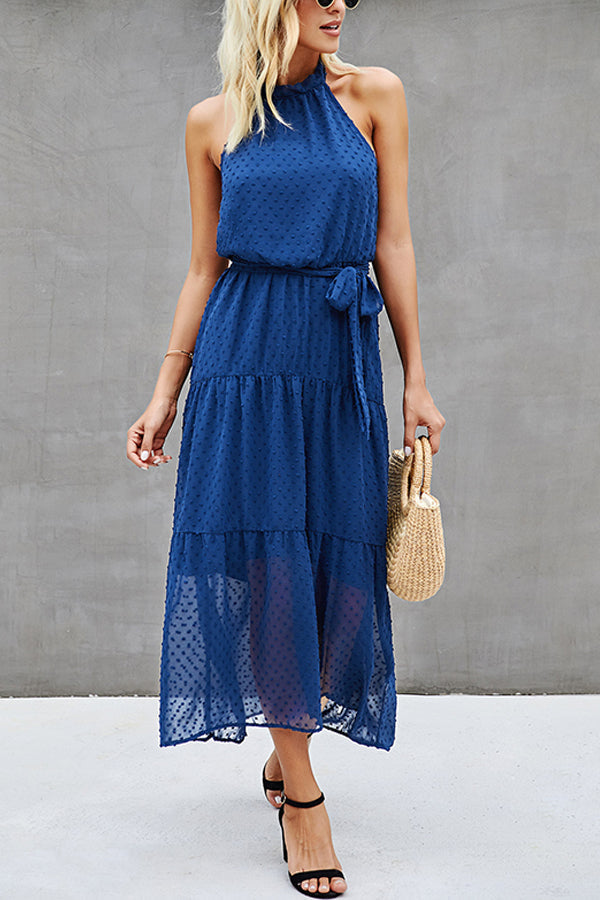 Trägerloses Neckholderkleid