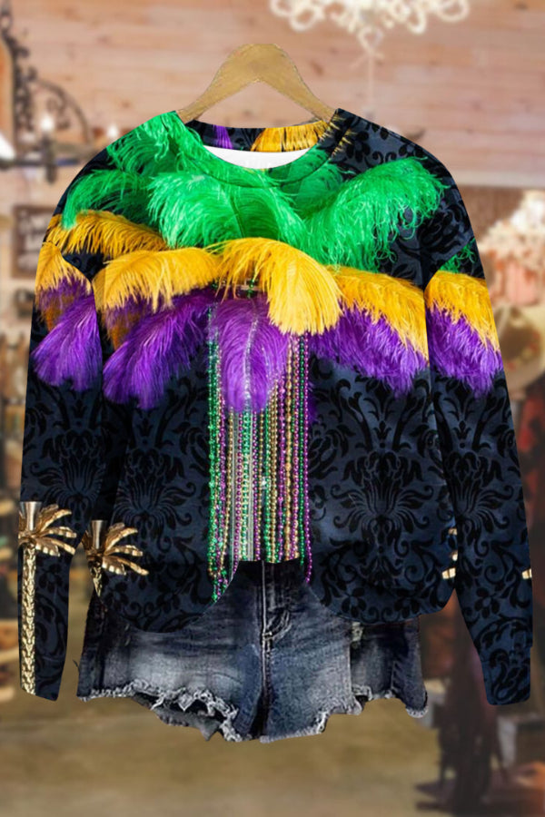 Carnival round neck fashionable long sleeve sweatshirt