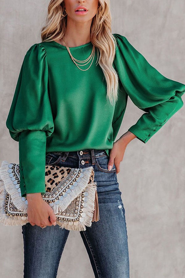 Chemisier en satin à imprimé fête au top