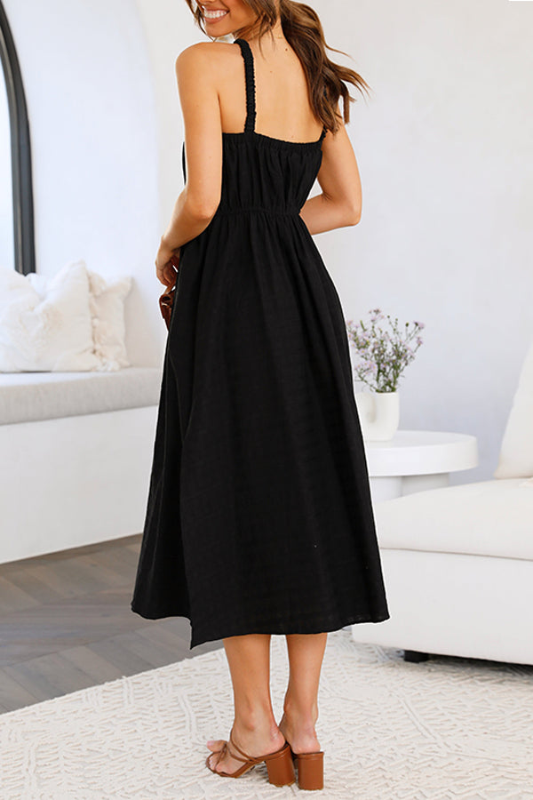 Fashion Waist and Backless Dress