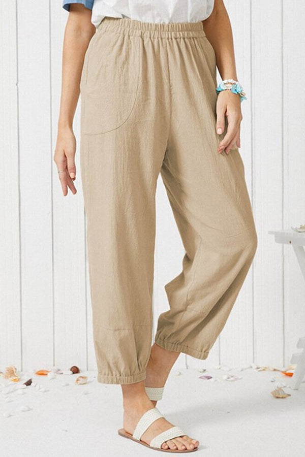 Freizeithose aus reinem Leinen