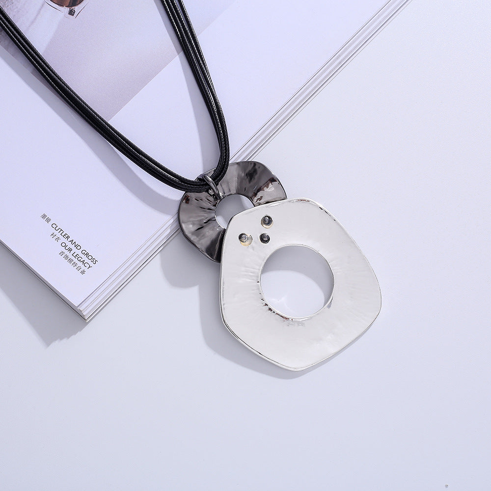 Chaîne de pull longue ronde double tendance