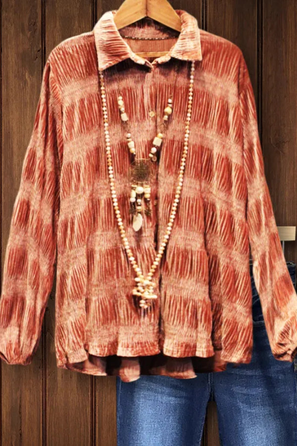 VINTAGE TEXTURED VELVET SHIRT