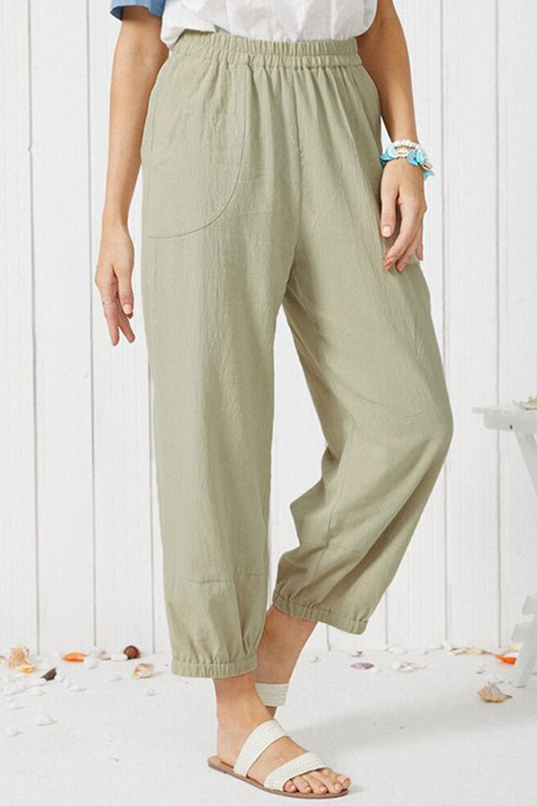 Freizeithose aus reinem Leinen