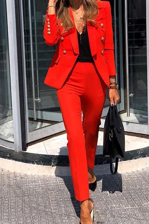 Fashion Chic Casual Suit Two-piece