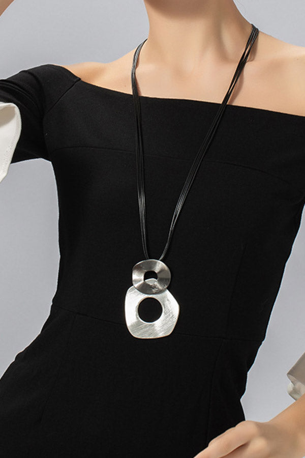 Chaîne de pull longue ronde double tendance