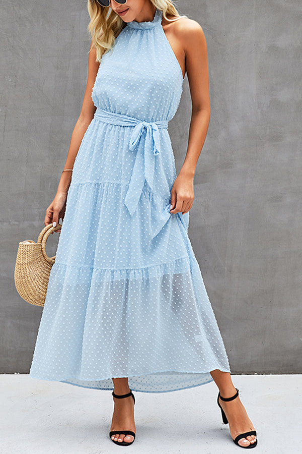 Trägerloses Neckholderkleid